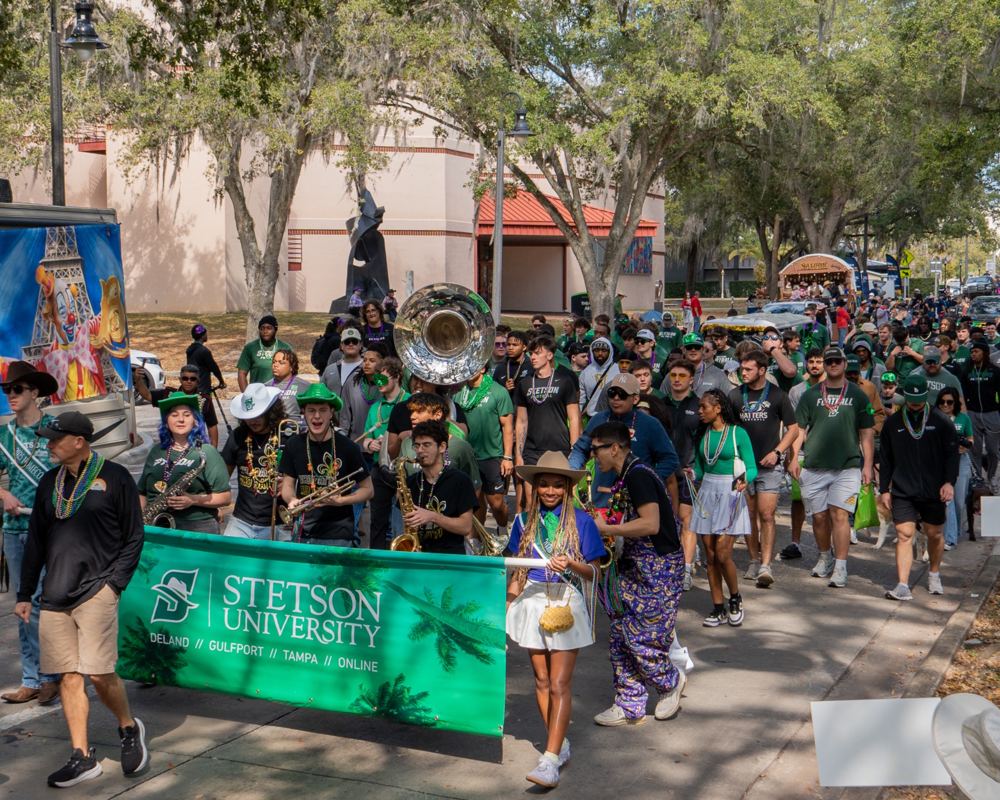Stetson Football brotherhood and campus-life image from the supplied recruiting assets.